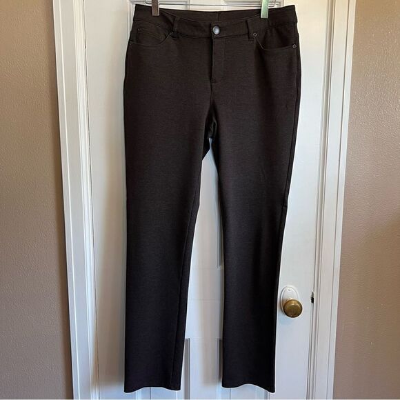 Christopher & Banks signature slimming purple/grey Pants size 6 - Picture 3 of 11